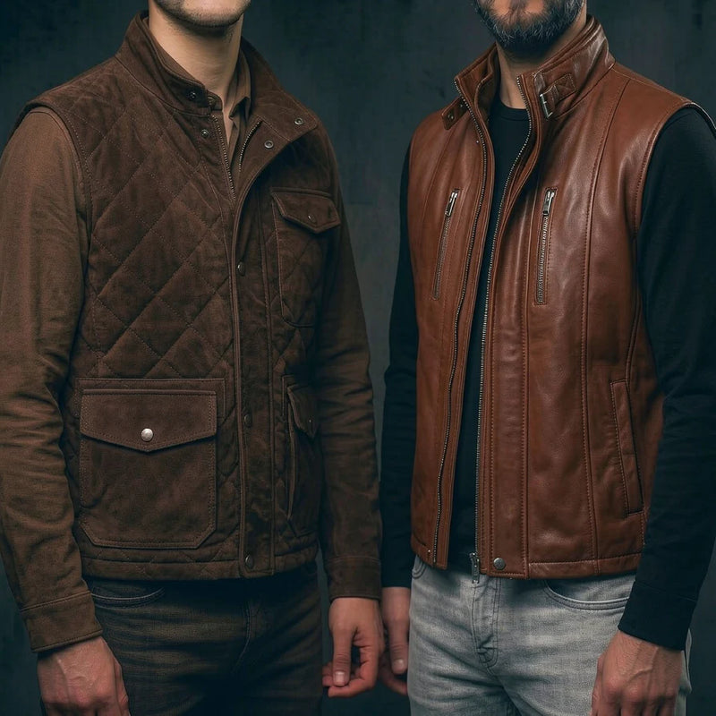 Men's Leather Vests