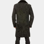 Men's Black Persian Lamb Fur Long Coat – Mink Fur Collar Made-to-Measure