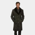 Men's Black Persian Lamb Fur Long Coat – Mink Fur Collar Made-to-Measure