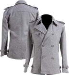 Edward 3/4 Quater Men’s Vintage Mid Lebgth Duster Coat