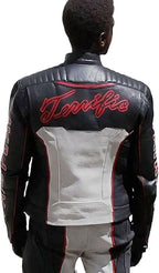 FashionFountain Fair Play Black Leather Jacket - Mr Terrific Biker Motorcycle Leather Jacket For Men