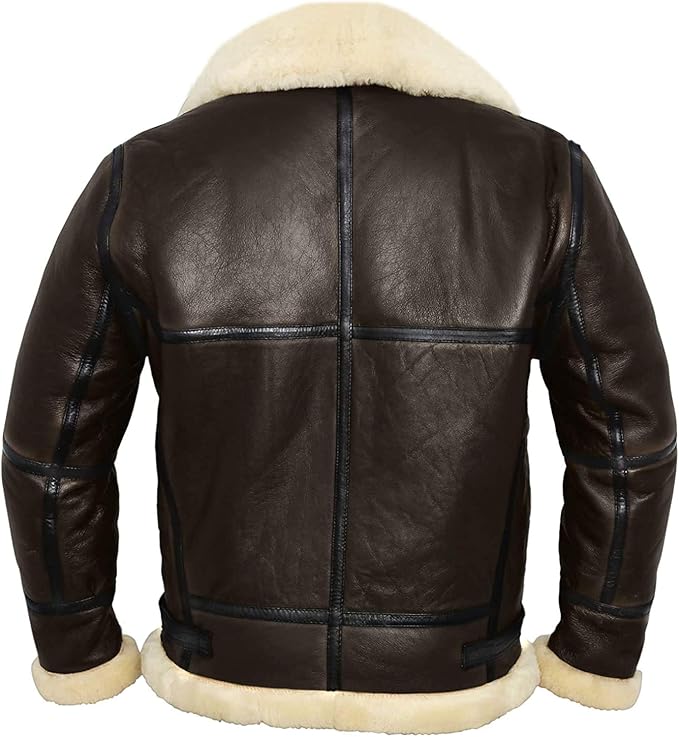 B3 Bomber Aviator Real Shearling Sheepskin Bomber Jacket