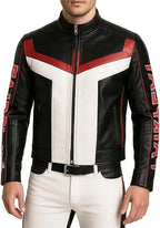 FashionFountain Fair Play Black Leather Jacket - Mr Terrific Biker Motorcycle Leather Jacket For Men