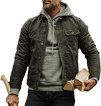 Mens Trucker Jacket - Cotton Motorcycle Jackets Heated For Mens