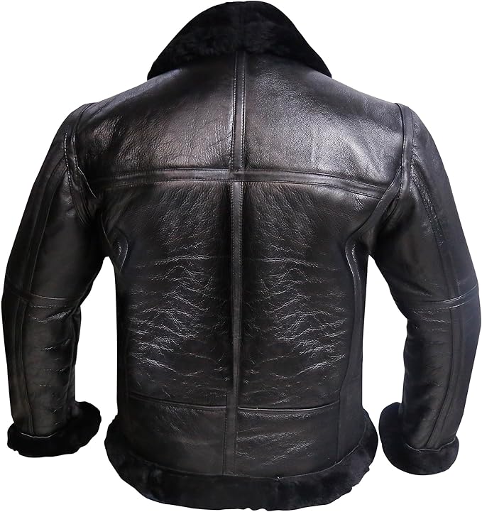 B3 Bomber Aviator Real Shearling Sheepskin Bomber Jacket