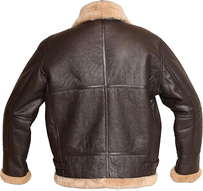 B3 Bomber Aviator Real Shearling Sheepskin Bomber Jacket