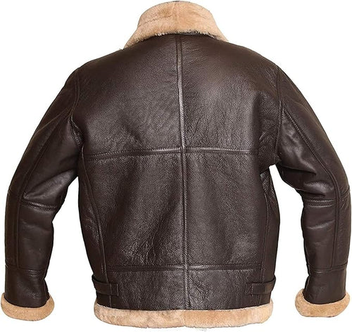 B3 Bomber Aviator Real Shearling Sheepskin Bomber Jacket