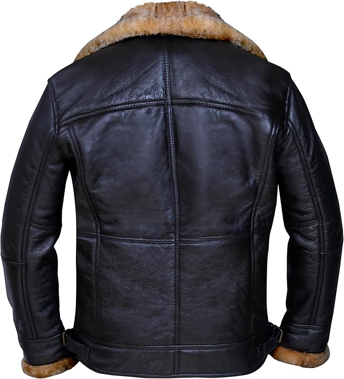 B3 Bomber Aviator Real Shearling Sheepskin Bomber Jacket