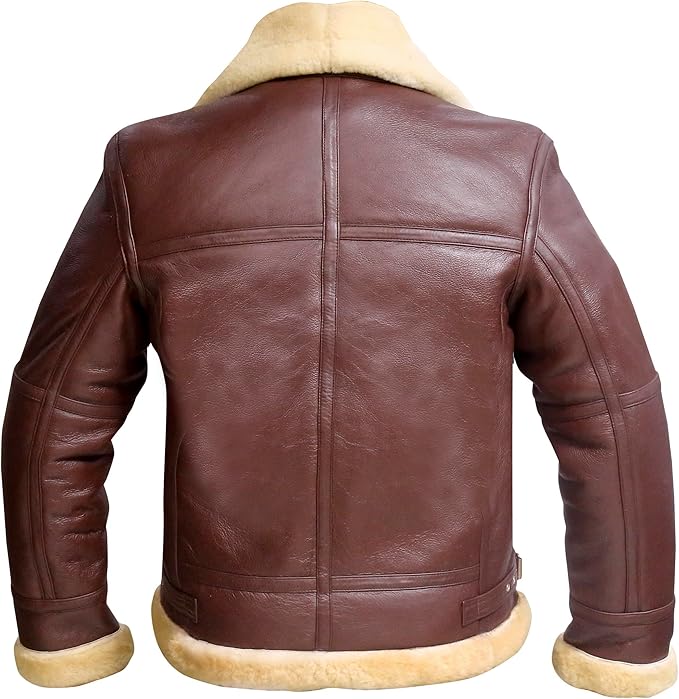 B3 Bomber Aviator Real Shearling Sheepskin Bomber Jacket