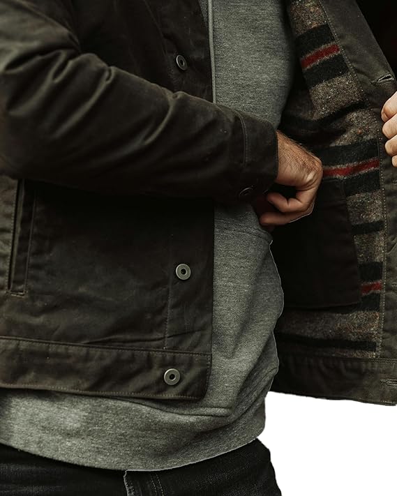 Mens Trucker Jacket - Cotton Motorcycle Jackets Heated For Mens