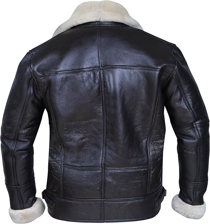 B3 Bomber Aviator Real Shearling Sheepskin Bomber Jacket