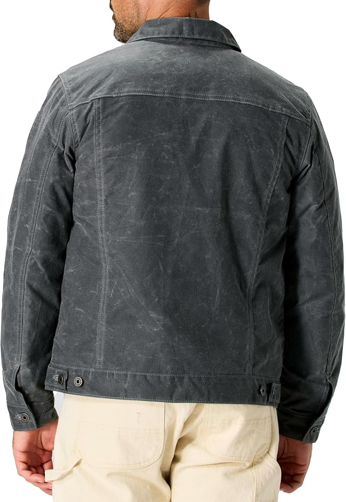 Mens Trucker Jacket - Cotton Motorcycle Jackets Heated For Mens