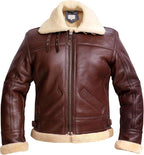 B3 Bomber Aviator Real Shearling Sheepskin Bomber Jacket