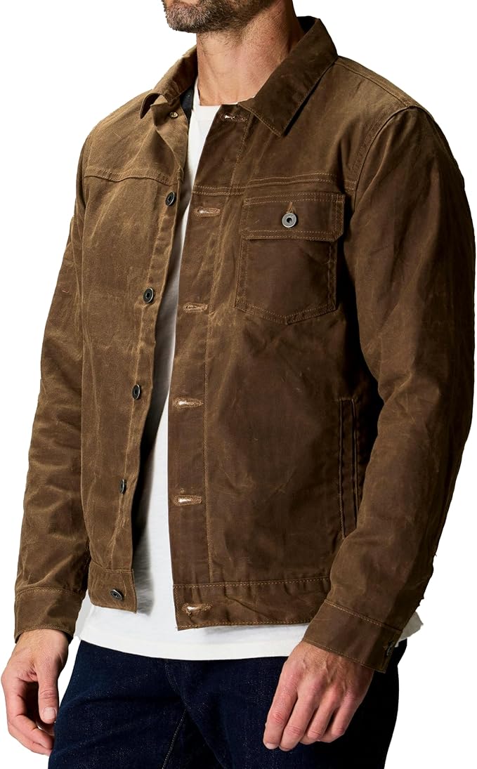 Mens Trucker Jacket - Cotton Motorcycle Jackets Heated For Mens