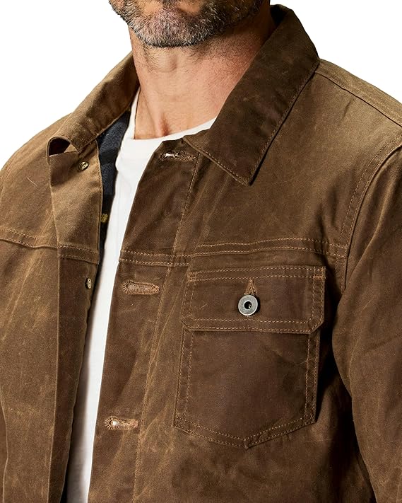 Mens Trucker Jacket - Cotton Motorcycle Jackets Heated For Mens