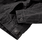 Mens Trucker Jacket - Cotton Motorcycle Jackets Heated For Mens