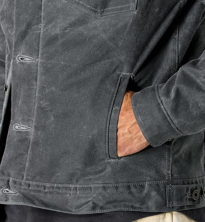 Mens Trucker Jacket - Cotton Motorcycle Jackets Heated For Mens