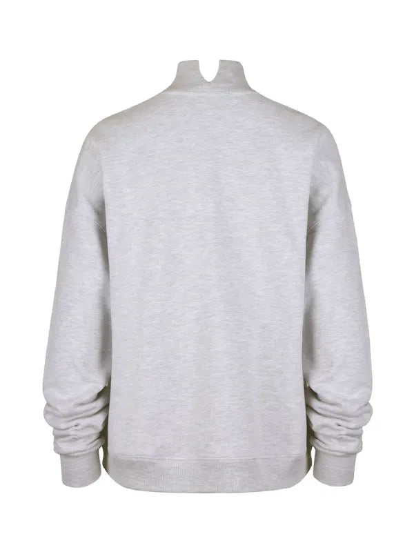 Chicago Bears '47 Women's Vantage Mock Neck Pullover Sweatshirt – Heather Gray
