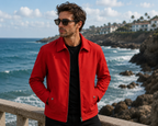 Red Leather Jacket for Men & Women
