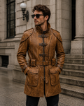 Leather coat