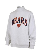 Chicago Bears '47 Women's Vantage Mock Neck Pullover Sweatshirt – Heather Gray