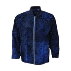 Men's Navy Blue Persian Lamb Fur Bomber Jacket – Genuine Karakul Fur Coat