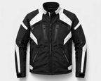 Men's Black & White Leather Jacket