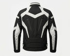 Men's Black & White Leather Jacket