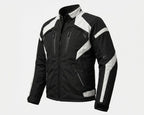 Men's Black & White Leather Jacket